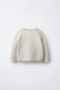PURL KNIT POCKET JUMPER