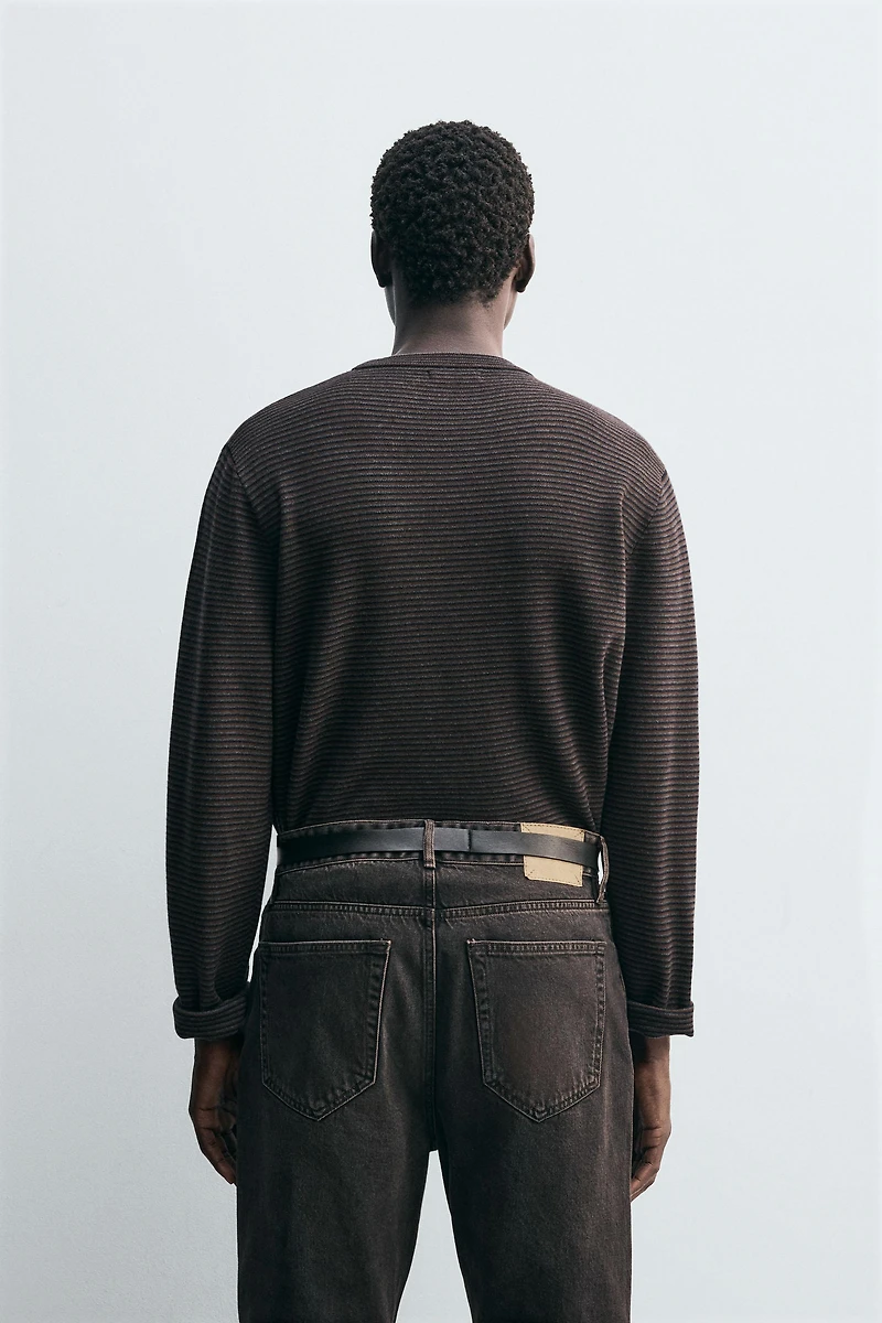 PULL EN JACQUARD À RAYURES