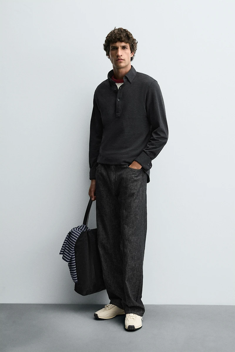 SOFT COTTON POLO SHIRT