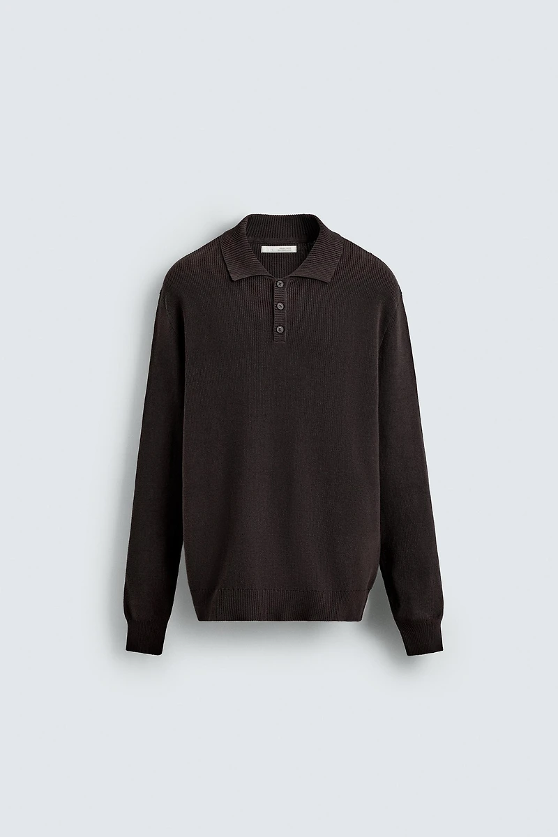 PEARLESCENT KNIT POLO SHIRT