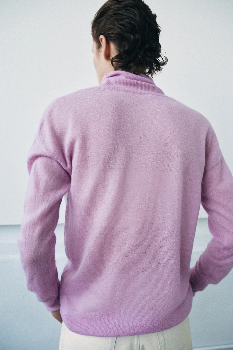 WOOL HIGH-NECK JUMPER