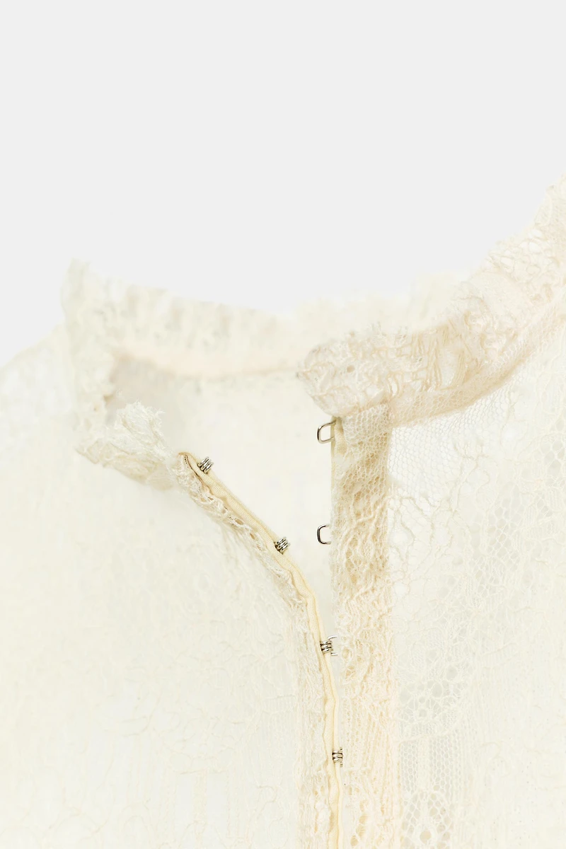 LACE CORSET JACKET TOP