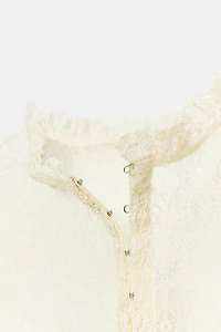LACE CORSET JACKET TOP