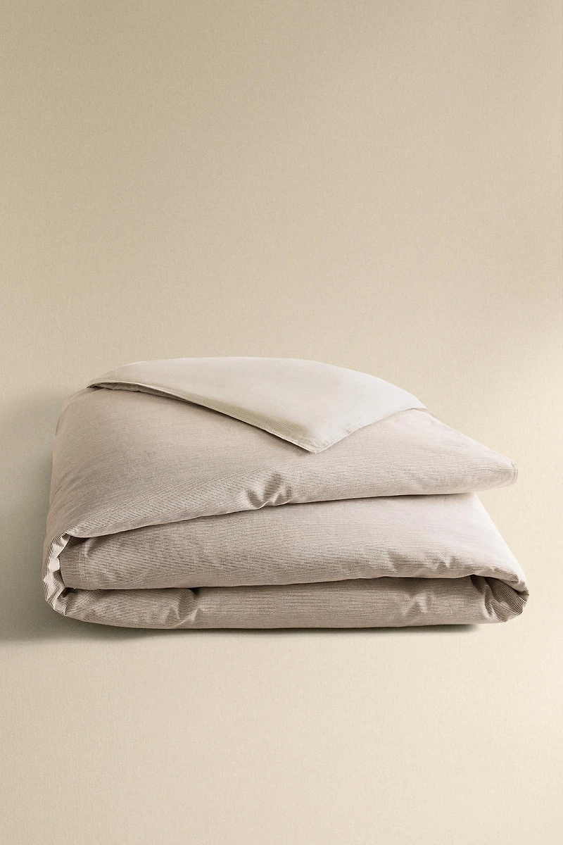 REVERSIBLE STRIPED DUVET COVER