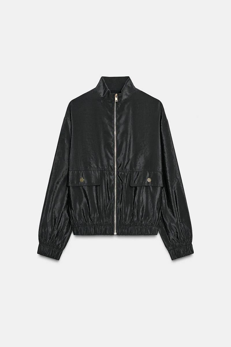 HIGH COLLAR BOMBER JACKET