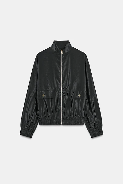 HIGH COLLAR BOMBER JACKET