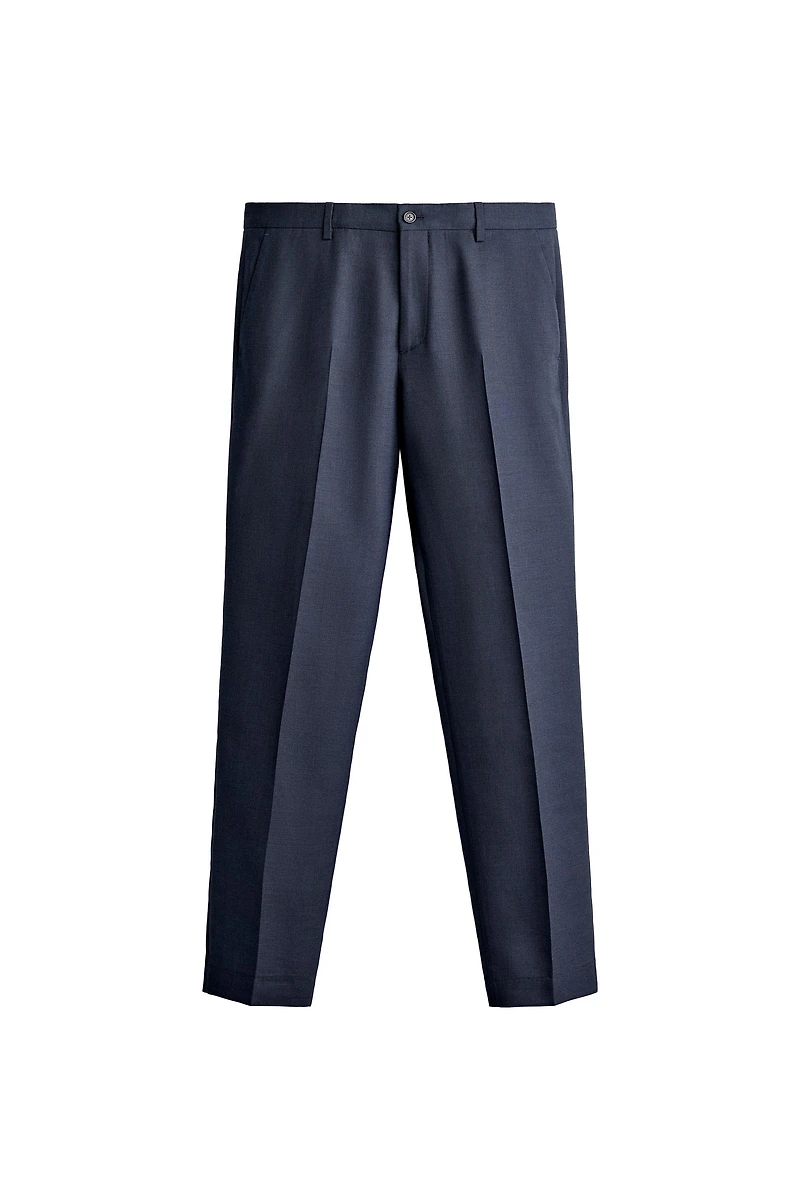 PLAID SUIT REGULAR FIT PANTS