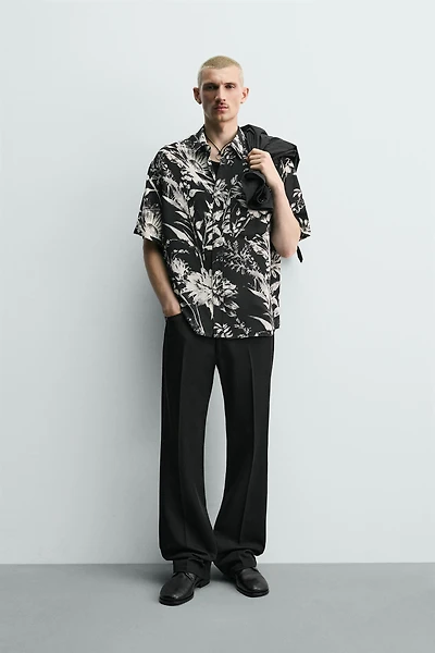 FLORAL PRINT RELAXED FIT SHIRT