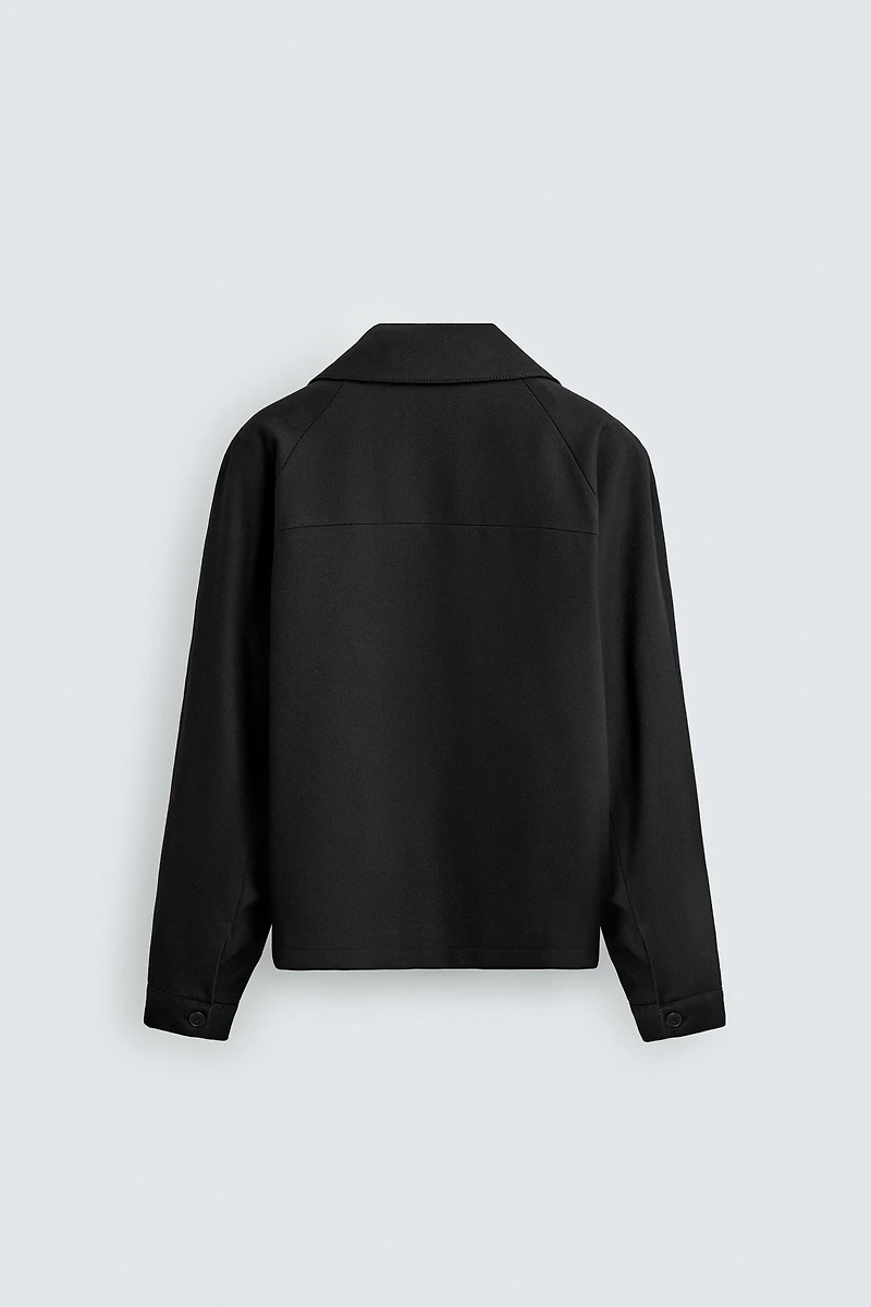 TWILL TEXTURED OVERSHIRT