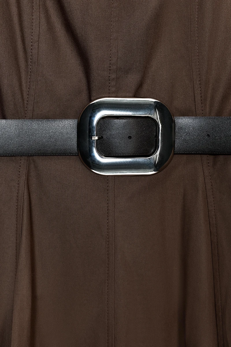 ROBE MI-LONGUE CEINTURE