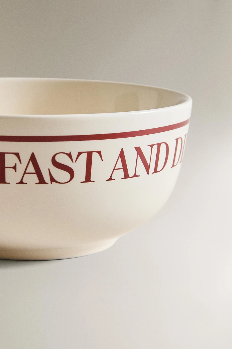 PORCELAIN BREAKFAST BOWL