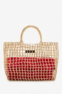 LIMITED EDITION RAFFIA MAXI SHOPPER