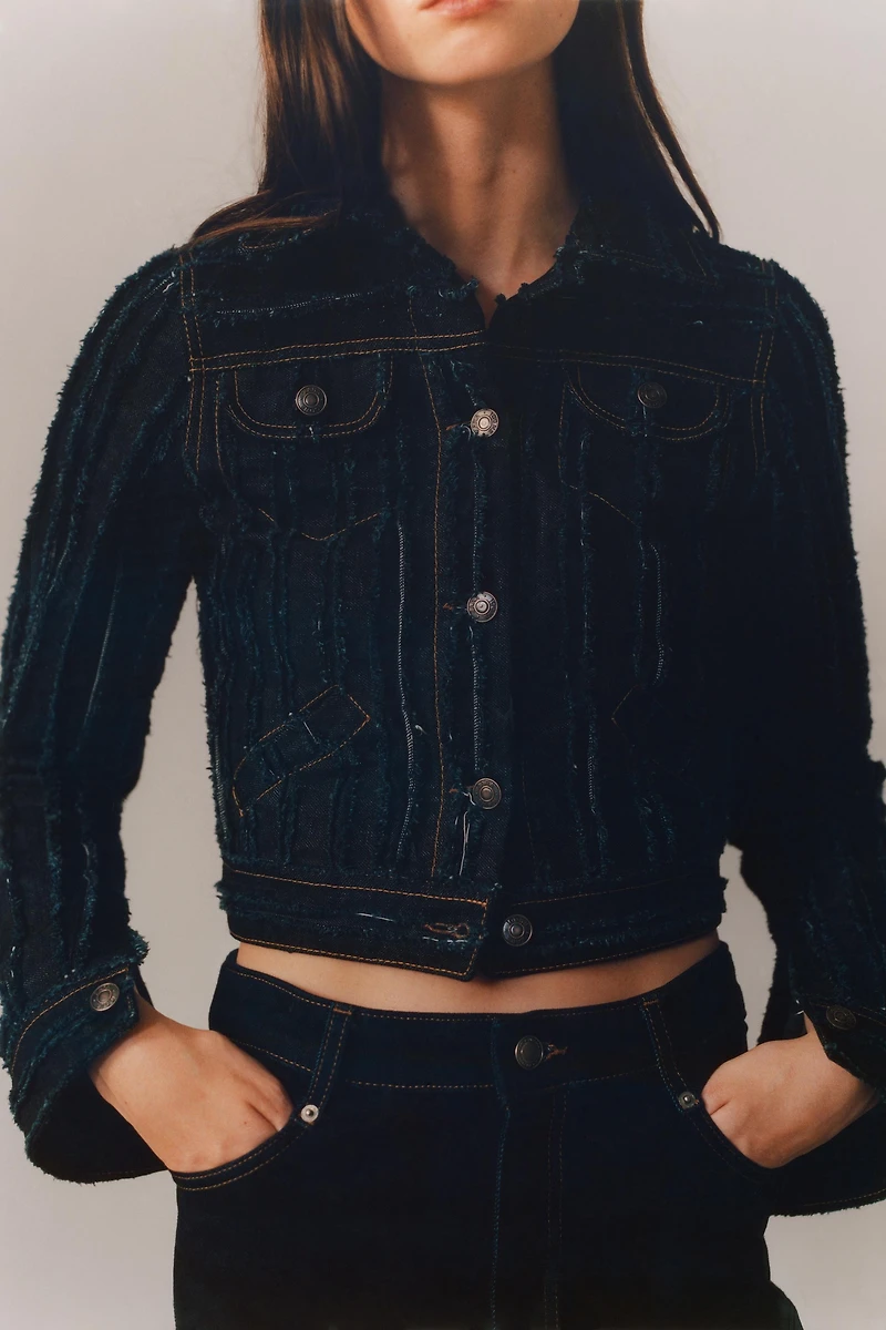 LIMITED EDITION FRAYED DENIM JACKET