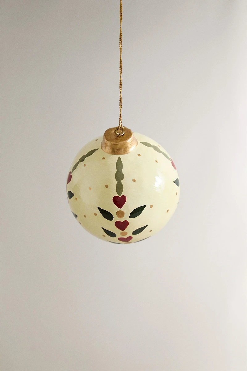 DÉCORATION ARBRE BOULE PAPIER MÂCHÉ NOËL