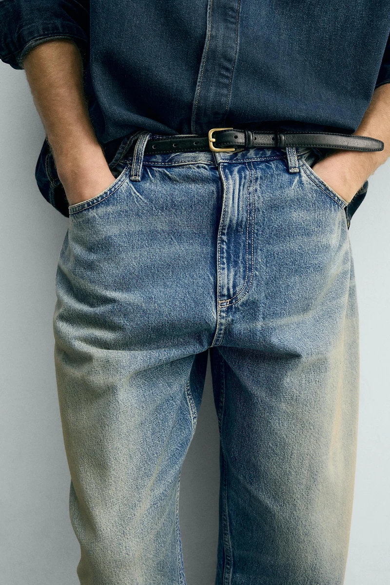 TAPERED WIDE FIT JEANS