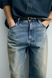 TAPERED WIDE FIT JEANS