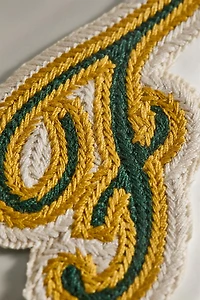 COTTON LETTER F PATCH