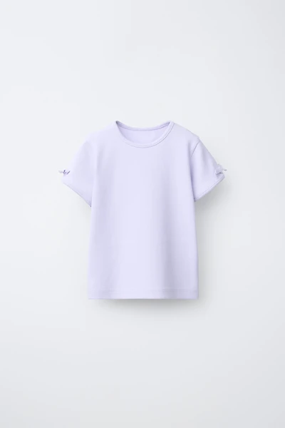 RIBBED STRIPED TIE T-SHIRT