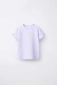 RIBBED STRIPED TIE T-SHIRT