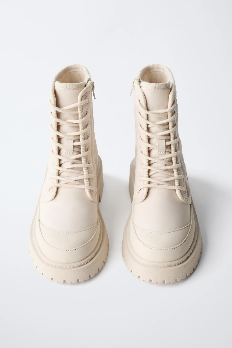 QUILTED ANKLE BOOTS