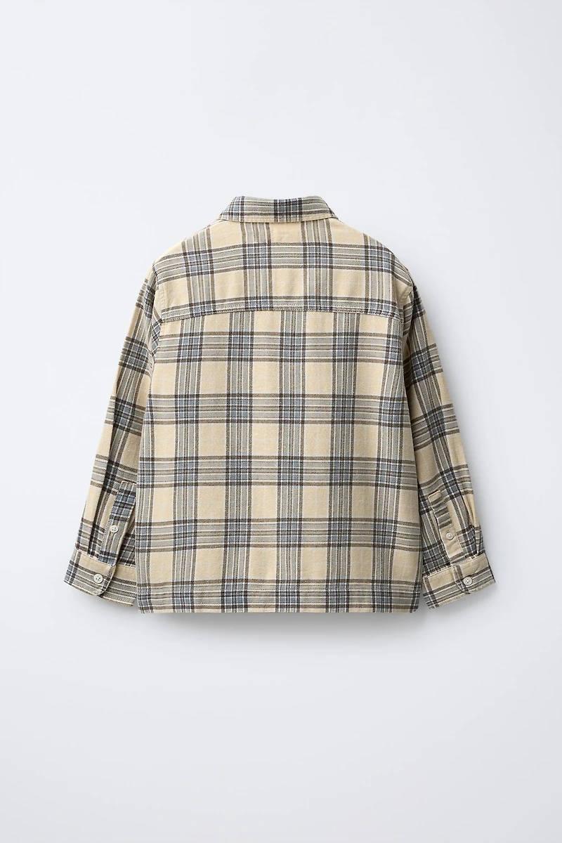 PLAID PRINT SHIRT
