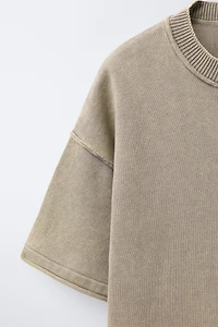 TEXT KNIT T-SHIRT