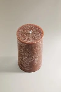 SALTED CARAMEL CYLINDRICAL SCENTED CANDLE