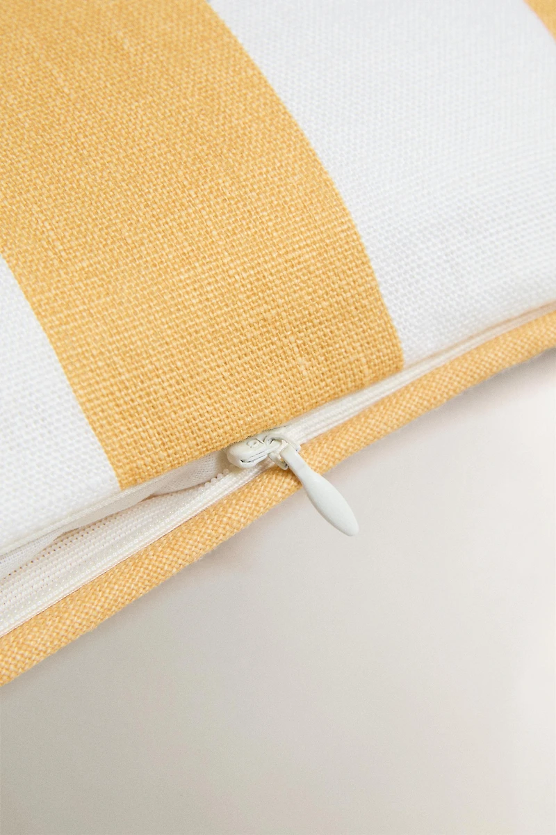 STRIPED ARMCHAIR SEAT CUSHION