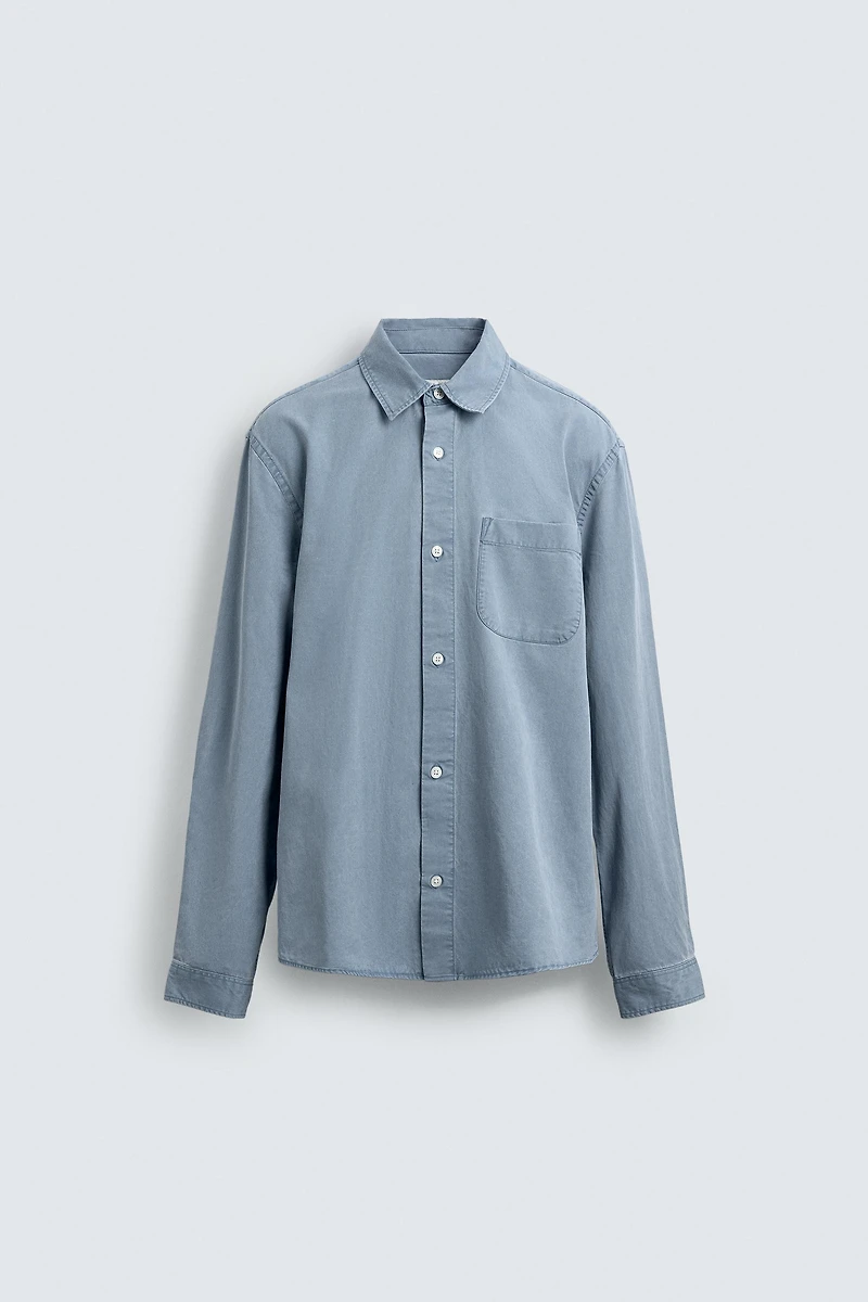 CHEMISE FLUIDE DÉLAVÉE