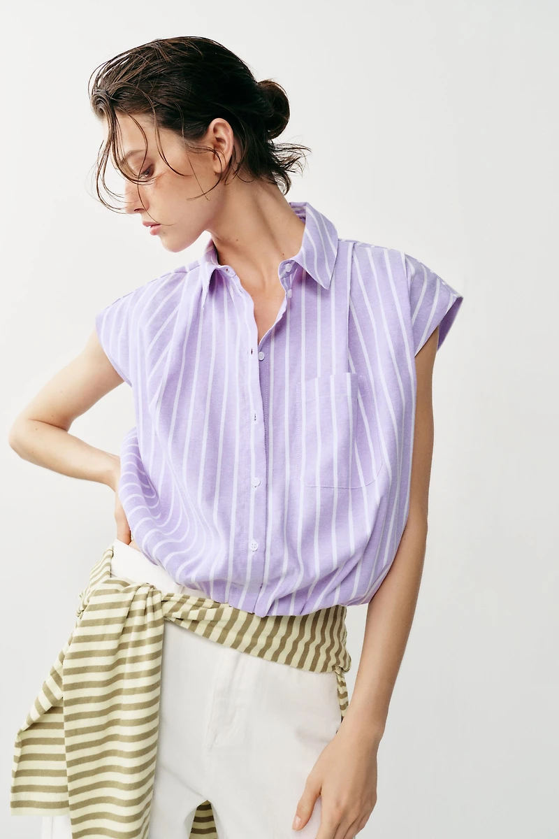 SHORT STRIPED SHIRT
