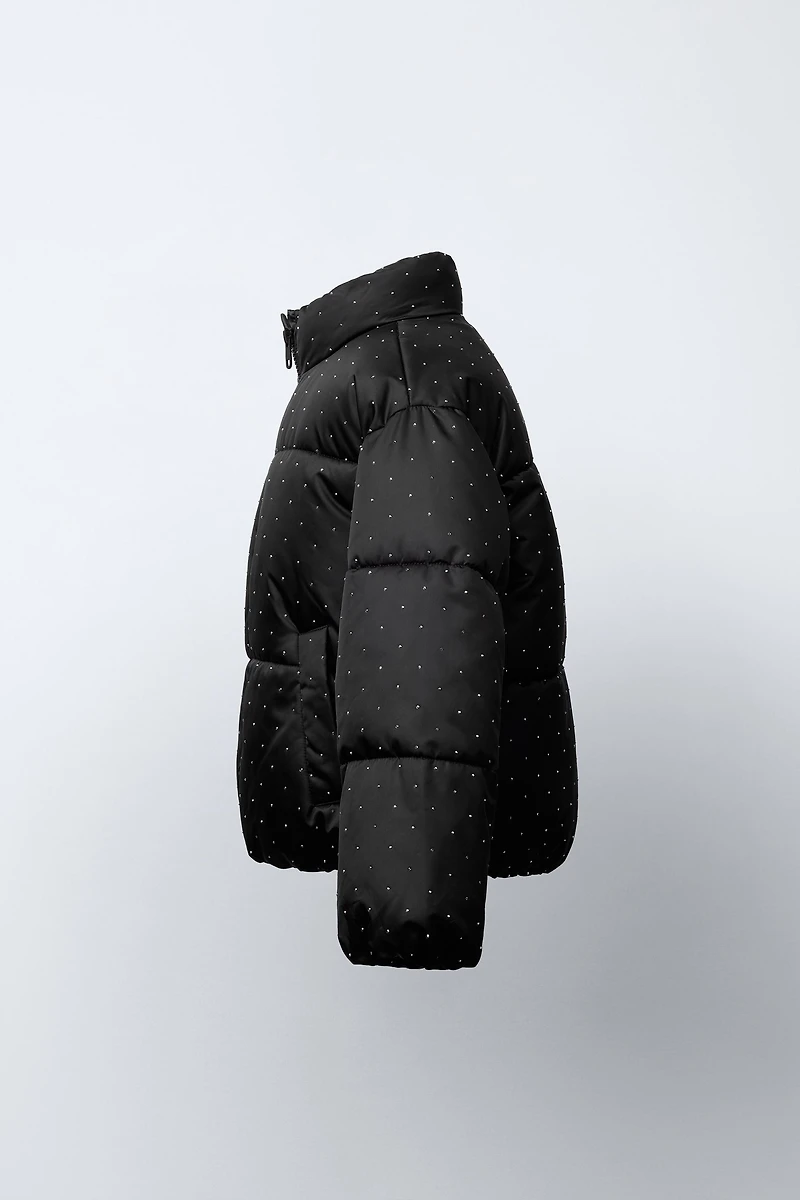 BLOUSON MATELASSÉ STRASS