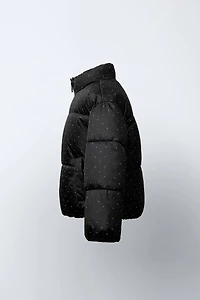 BLOUSON MATELASSÉ STRASS