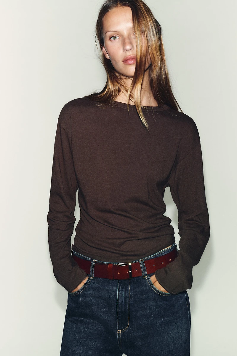 T-SHIRT À MANCHES LONGUES