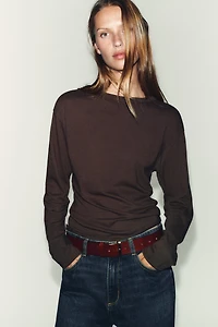 T-SHIRT À MANCHES LONGUES