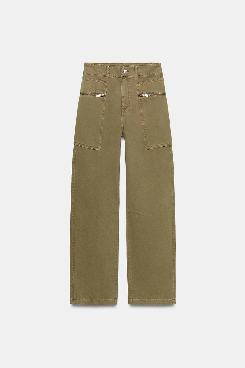 JEAN Z1975 CARGO TAILLE NORMALE FERMETURES ÉCLAIR