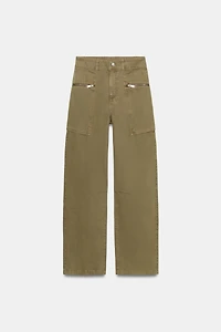 JEAN Z1975 CARGO TAILLE NORMALE FERMETURES ÉCLAIR