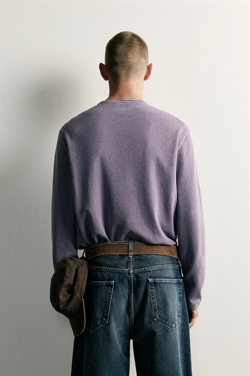 RELAXED-FIT TEXTURED JUMPER
