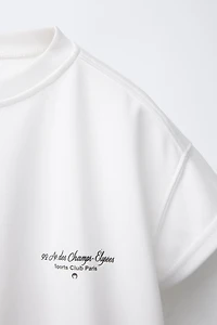 T-SHIRT FLUIDE À INSCRIPTION