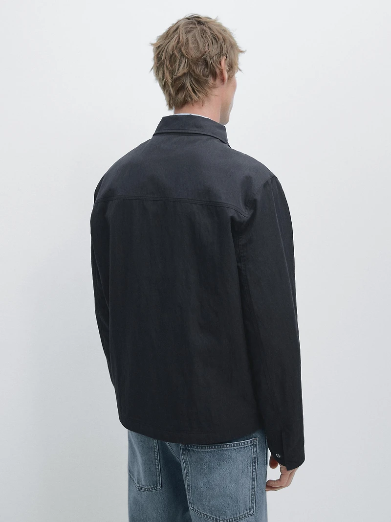 Veste à brandebourgs en coton
