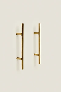 PACK POIGNÉES MÉTALLIQUES DORÉES (PACK DE 2