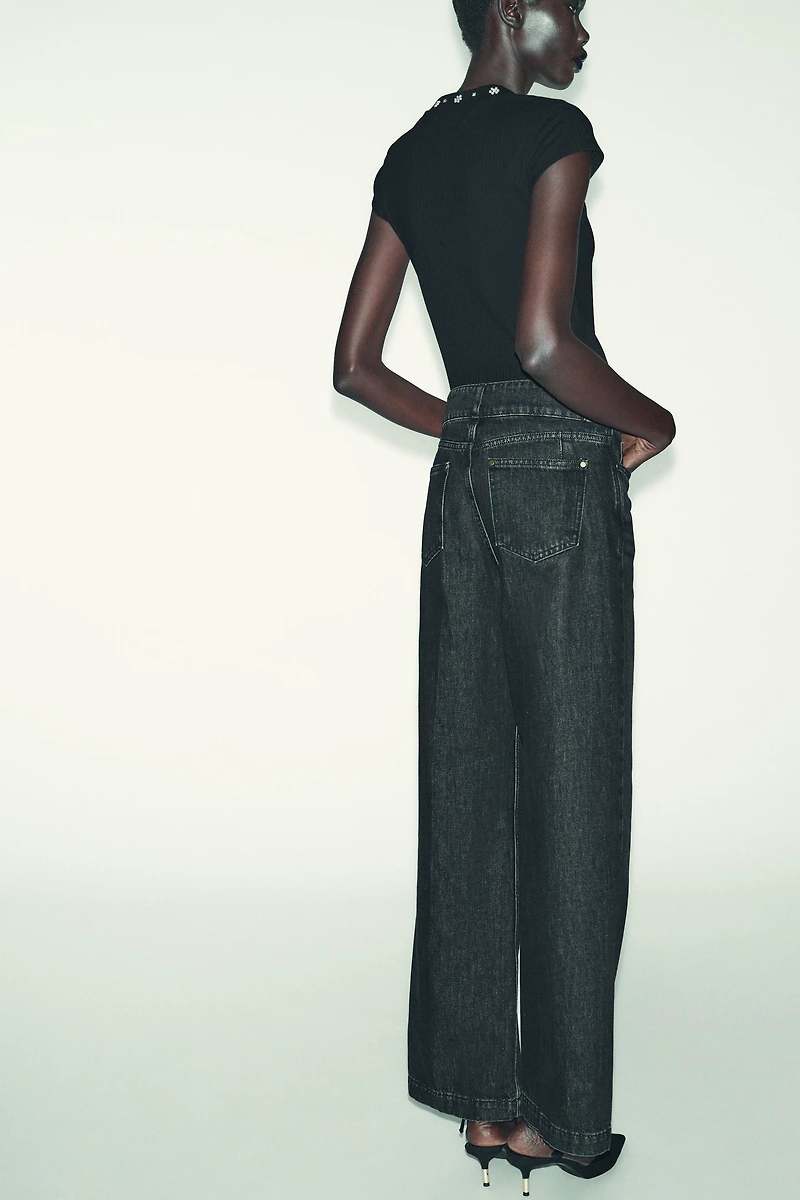 T-SHIRT PERLES MANCHES COURTES