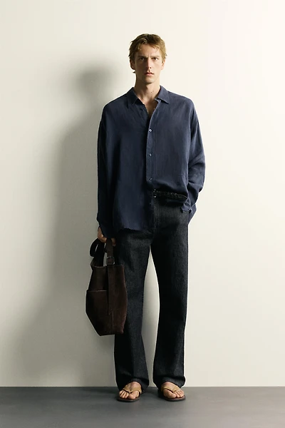 LIGHTWEIGHT 100% LINEN RELAXED FIT SHIRT