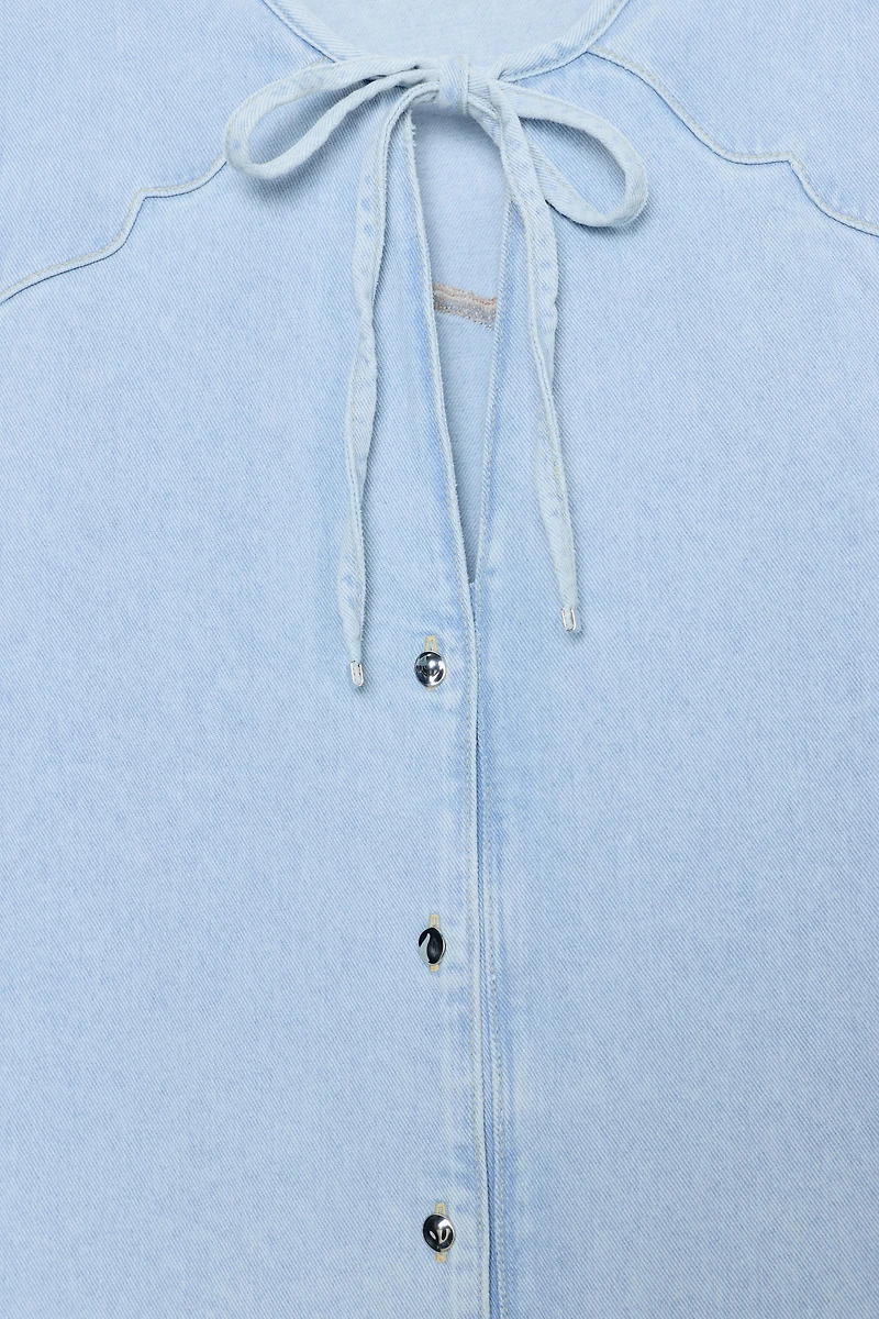 Z1975 TIED DENIM SHIRT