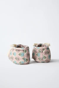 FLORAL BABY BOOTIES