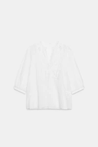 EMBROIDERED LACE SHIRT ZW COLLECTION