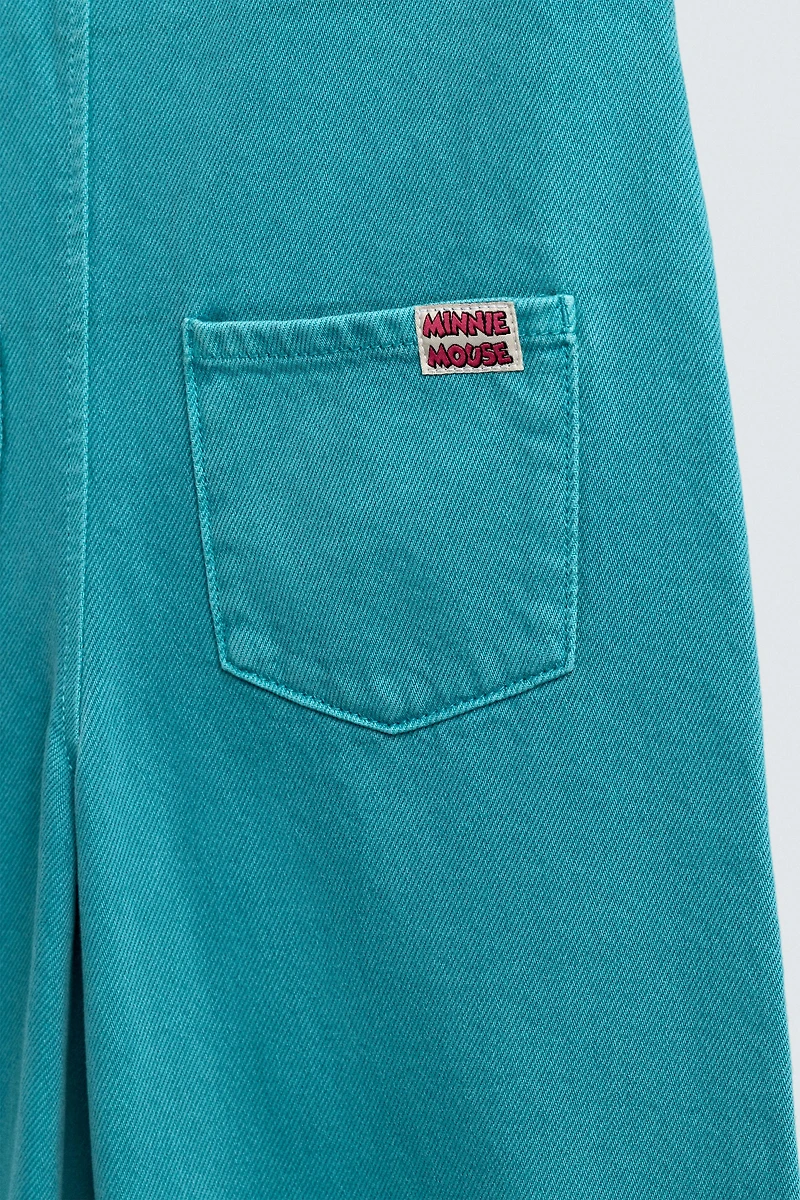 EMBROIDERED PATCH DENIM JUMPSUIT HARRY LAMBERT FOR ZARA X DISNEY