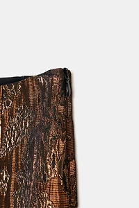 JUPE CAPE EN JACQUARD BRILLANT