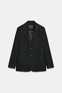 ZW COLLECTION STRIPED LINEN BLAZER