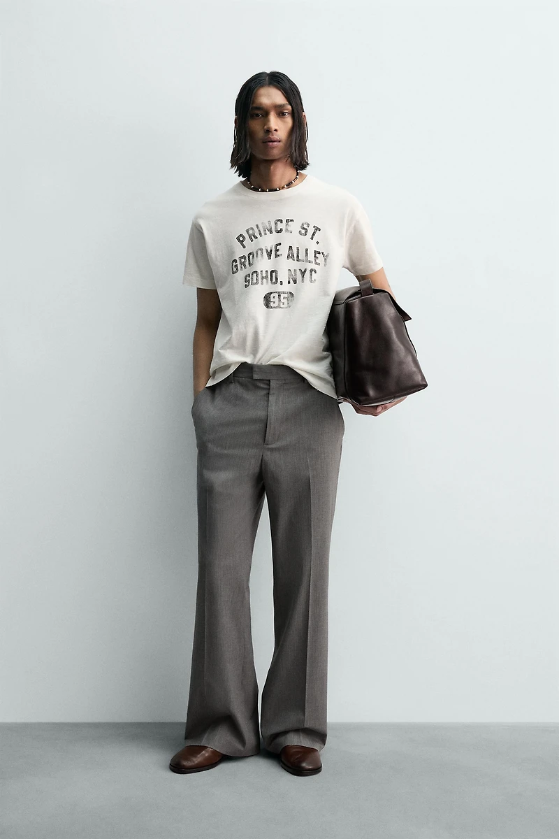 WASHED TEXT BOXY FIT T-SHIRT