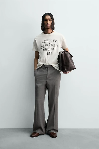 WASHED TEXT BOXY FIT T-SHIRT